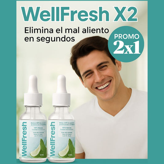 2X1 WellFresh: Elimina el mal aliento